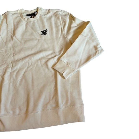 SIKSILK Ecru Essential Crew Sweatshirt - Picture 4 of 13